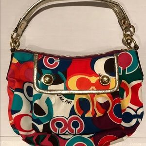 Multi colored Coach bag